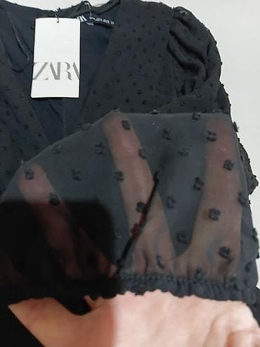 m18 cizme: Zara kombinezon teksturom (tačkasti/flock motiv) - Brend: ZARA — 2