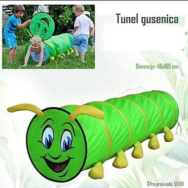 paket stvari za decaka: Tunel gusenica – igrački tunel za decu - Dimenzije: 48 x 180 cm — 1