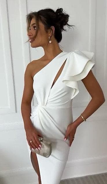 torbice svecane: Elegantna asimetrična haljina na jedno rame - Kroj: uska silueta do — 2