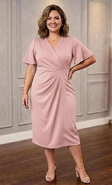 haljine boss: Elegantna midi haljina sa preklopom – više boja - Kroj: midi dužina — 3