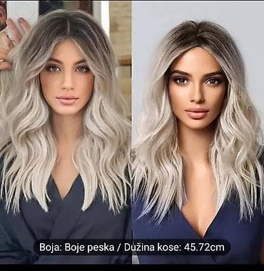 torbice za devojke: Perike – različiti modeli i boje - Tip: ravne duge perike za žene i — 8