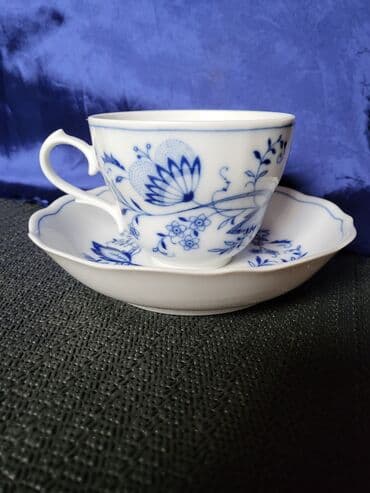 solje za caj: Set 1940g+ Tirschenreuth porcelan,pravi kobalt Bavaria. Set je — 6