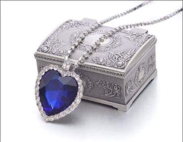 ogrlica sa detelinom: Prelepa ogrlica HEART OF THE OCEAN poznata iz filma Titanik Dimenzije — 3