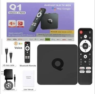 Aksesoari za TV i video: Android TV box Q1 ANDROID 14.0 TV BOX* Pretvorite svaki televizor u