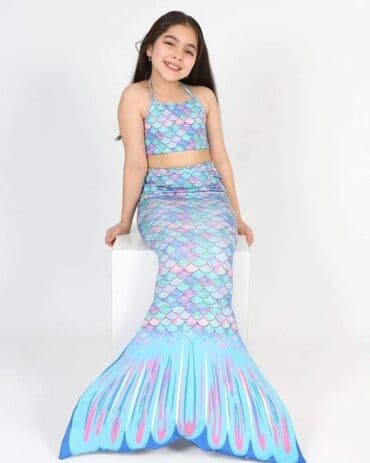kabanice za devojcice: 🧜🏼‍♀️ Sirena trodelni kupaći kostimi 🥰 Veličine od 2 do 14 godina — 9
