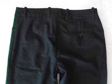 pantalone push up: H&M crne poslovne pantalone, intenzivno crne, elegantne, klasične — 5