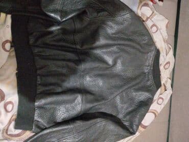 lidl donji veš: Muška kožna jakna, crna, klasičan bomber/aviator stil. - Materijal — 5