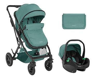 zimski skafanderi za bebe: KIKKA BOO Kaia – premium 2u1 set kolica sa I-Size auto sedištem, boja — 1