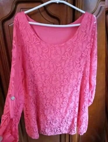 kosulje konstantin: One size, Embroidery, Floral, Single-colored, color - Pink — 1