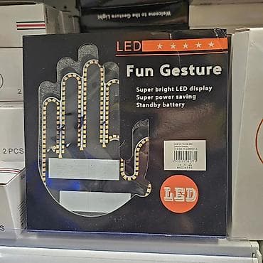 Auto delovi: LED emotikon/gest ruk svetlo za zadnje staklo automobila – 2 u 1 - — 9