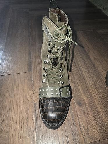 Ženska odeća: Čizme, 39, bоја - Maslinasto zelena — 4