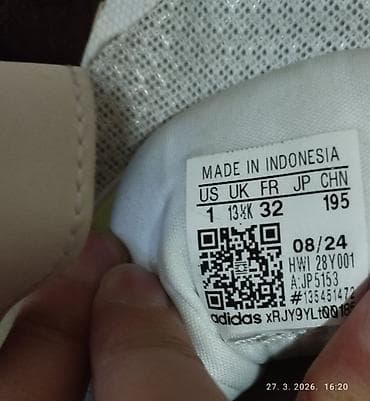 Adidas dečije ženske patike sa čičak trakama i pertlama, Cloudfoam