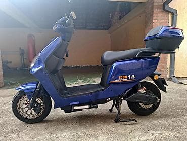 el motocikli: Električni skuter ICON Hunter 14 – plavi - Snažan gradski e-skuter — 1