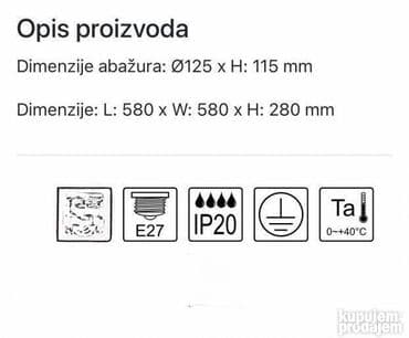 plafonski lusteri: Luster, bоја - Crna, Novo — 2