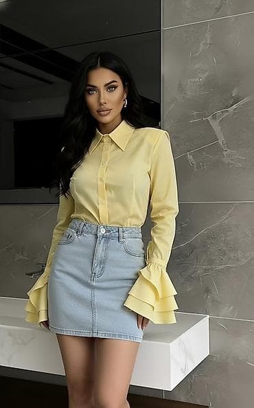 bluze hm: 🔥Elegantna ženska košulja sa naglašenim manžetnama
✅2300 din — 5