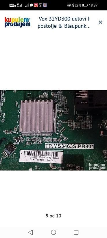 ugradna rerna na gas: Vox 32YD300 – delovi i postolja + postolje za Blaupunkt 32" Dostupne — 7