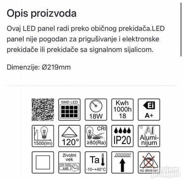 blink rasveta: Plafonjera, bоја - Crna, Novo — 7