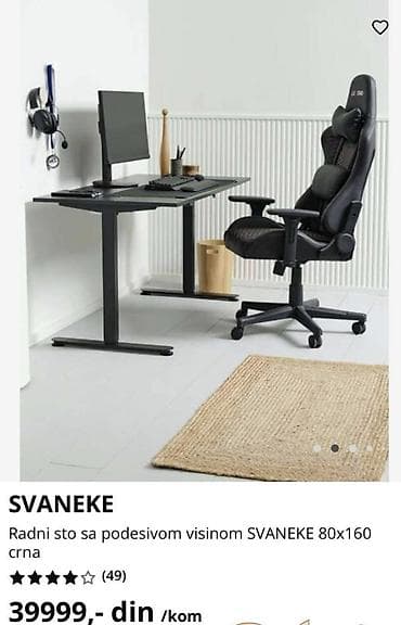 Električni podesivi sto 160x80cm SVANEKE Električni podesivi sto sa na lalafo.rs Električni podesivi sto 160x80cm SVANEKE Električni podesivi sto sa