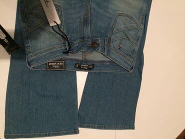 pocepane pantalone: Farmerke - NOVE sa etiketom br 38 Zvoncare- LASTEKS Sirina — 5
