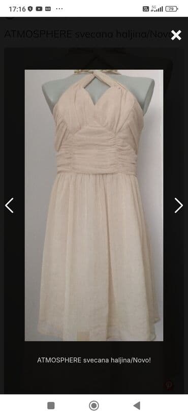 svecane haljine pozarevac: L, bоја - Bež, Večernji, maturski, Na bretele — 1