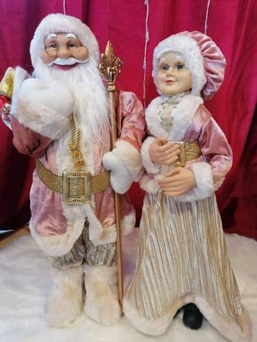 muzicki deda mraz: Deda-mraz 63cm - 4200din Baba-mrazica 60cm-4000din Muzicki deda-mraz — 10