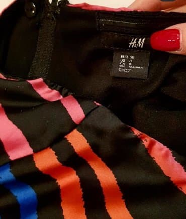 h: H&M M (EU 38), bоја - Crna, Koktel, klub, Top (bez rukava) — 2