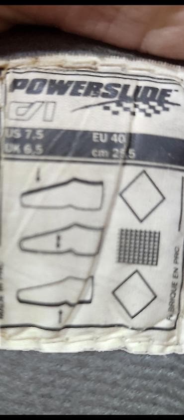 90210 sa prevodom: Roleri Power Slide – inline, 4 točka po cipeli. - Dizajn: crno‑zelena — 10