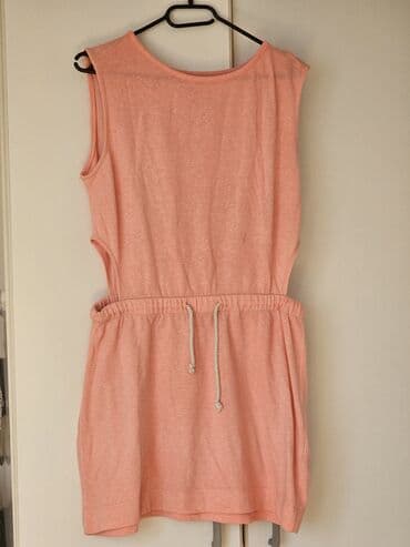 lindex haljine 2022: Zara M (EU 38), color - Pink, Short sleeves — 1