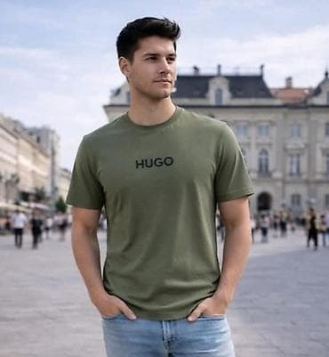 hugo etikete: Men's T-shirt Hugo Boss, bоја - Crna — 2