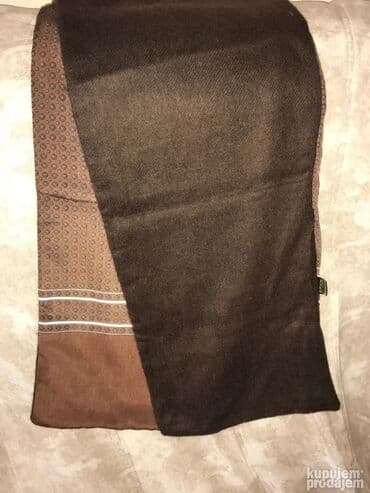 esarpa kao ogrtac: Original ROSSINI šal NOV Plavi je 100% silk Drugi braon je Sa jedne — 5