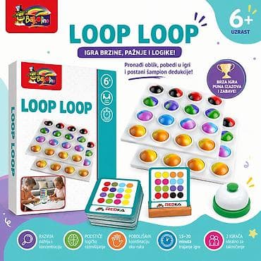 Board games: LOOP LOOP igra – dinamična društvena igra za 2 igrača, uzrast 6+ — 2