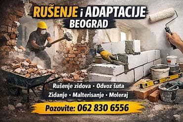 Šivenje i popravka odeće: Rušenje zidova i kompletne adaptacije – Beograd, Srem i okolina — 1