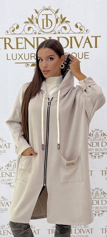 krzno za jakne: ✨️✨️Model Duks jakana✨️✨️ ⭐️⭐️Zenska dukserica sa kapuljacom, ujedno i — 4