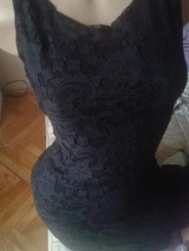 crop top c a: M (EU 38), bоја - Crna, Koktel, klub, Na bretele — 1