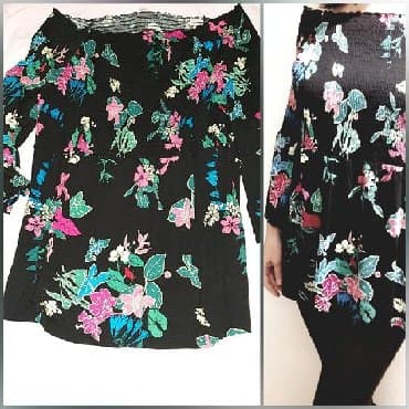 c a haljine 2022: Nova C&A off shoulder M/L Prelepa cvetna off-the-shoulder — 3