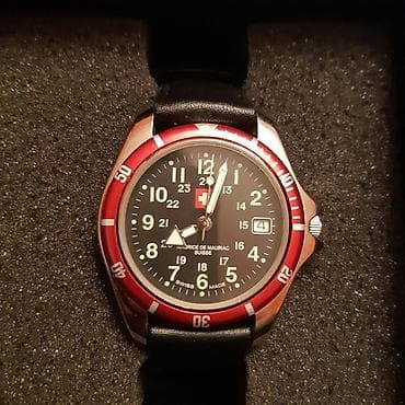 timex satovi cena: Na prodaju rucni sat sa kaisem od prave koze, marke MAURICE DE MAURIAC — 1