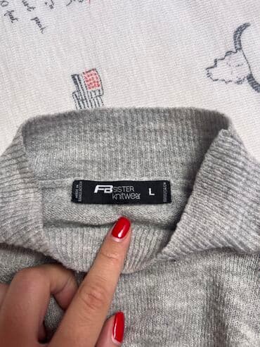 Women's Clothing: Siva rolka, ne ide uz telo nego samo pada, veličina L, prijatna za — 3