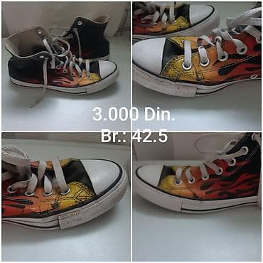 vodonepropusne cipele: Original Converse All Star – visoke patike sa zanimljivim plamen — 4