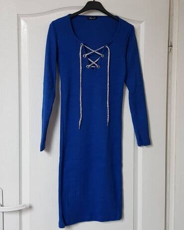dugacke haljine svecane: Color - Blue, Long sleeves — 1