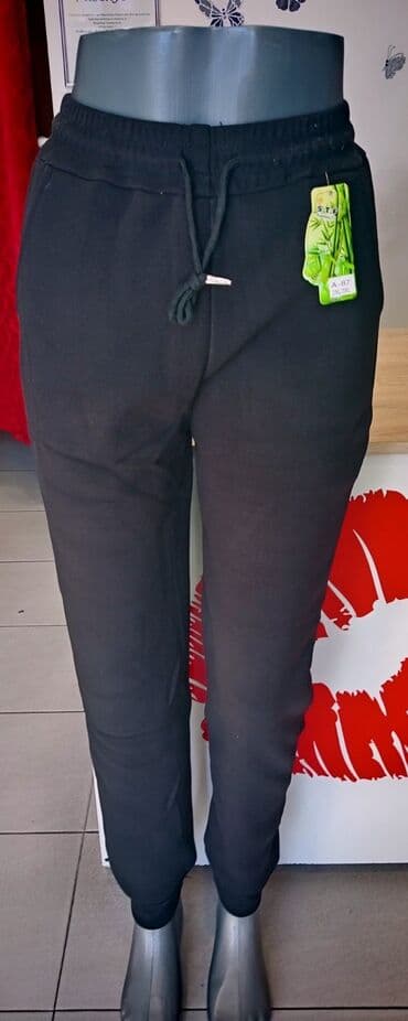 indijske haljine novi sad: Ženske trenerke futrovane pamuk elastin, bambus vel. L. Xl. 2xl — 2