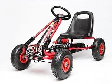 mikser igracka za decu: Dečji pedalan karting „01“ - Robusna metalna konstrukcija - Podesivo — 4