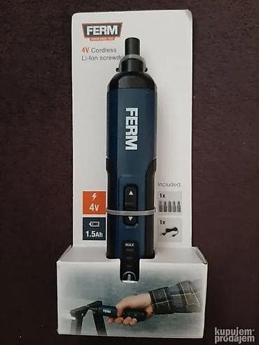 Pribor i dodaci za alate: Ferm bežični odvijač 4V Li-Ion - Kompaktan bežični odvijač sa Li-Ion — 1