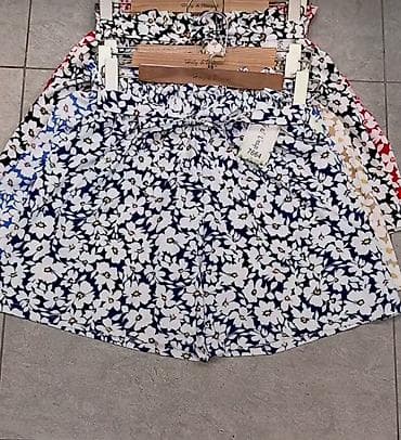 zara denim: Sorc sirok,lagan sa cvetnim sarama.Lastis u struku i trake za pojas za — 5