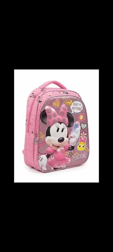 roze ugg cizme: Školski ranac Minnie Mouse sa 3D detaljima i anatomskim leđima Prelep — 1
