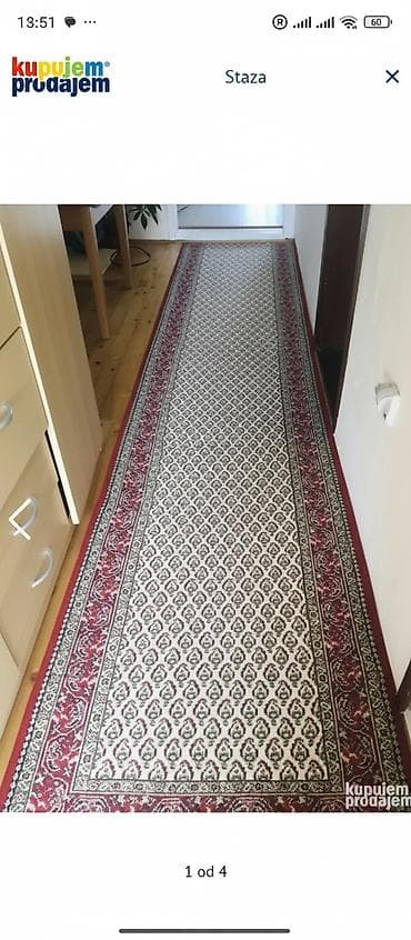 Staza za hodnik – klasičan dezen - Tip: uska tepih-staza za hodnik