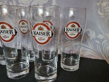 case za zestoko pice: Case nove,vintaz Kaiser za pivo. Case komada 6 u ceni — 5