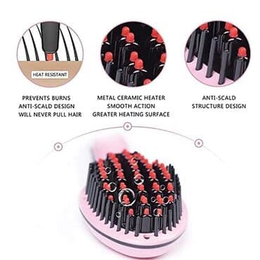 🍀🍀🍀Keramička četka za ispravljanje kose je kombinacija peglanja kose i — 4