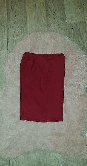 ace za ves: Uska suknja do kolena – bordo - Model: pencil/cevast kroj, dužina do — 1