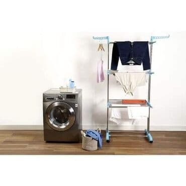 gvožđe zamka: SUSAC ZA VES️ Visestruka susilica za veš sa točkićima I stalak za — 5