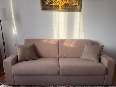 Dečiji nameštaj: Trosed – bež/peščana nijansa - Moderan, čiste linije, sa širokim — 4